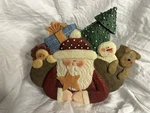 Cmi/henton Christmas Santa W/toys Lights Up Figurine Tabletop Decor Wall Hanging. Fixed Price $15.00.
