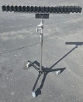 Avenger A5017 Double Riser Roller Stand W/folding Base 74" Max Height. Fixed Price $150.00.