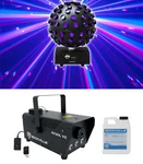 American Adj Starburst Led Sphere Shooting Beam Lighting Effect+fog Machine. Fixed Price $349.99.