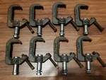 Lot Of 8 Altman Stage Heavy Duty Pipe Clamp Cast Iron. Fixed Price $119.99.