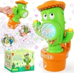 Cactus Bubble Machine, Automatic Blower With Music & Wiggle Action, Porta. Fixed Price $23.61.