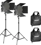 Neewer 660 Led Panel Lighting Kit 2 Units Portable Mounting Plate Stands Cases. Fixed Price $120.00.