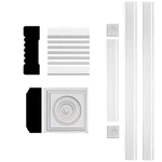 House Of Fara Primed Mdf Fluted Door Casing Trim 3/4 X 2 1/4 96 5 Pk 40 Ft. Fixed Price $44.41.
