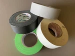 Lot Gaffers 2" X 50 Yard Permacel Shurtape Progaffer Black White Gray Green. Fixed Price $110.00.
