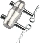 8 Sets Double Ended Conical Coupler With Cotter Body Clips Tapered Shear Pin New. Fixed Price $55.85.
