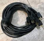Lex Socapex Soco 19 Pin 11FT 6 Channel 15A Edison Male Connectors Break-in. Fixed Price $400.00.