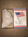 Vintage Storm King Bunting Double Fill & Wrap American Flag 3X5 Original Box. Fixed Price $39.99.