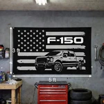 F150 Wall Banner Ford Truck American Flag Silhouette Garage Decor 3X5 Ft. Fixed Price $39.95.