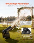Vevor 1500W Electric Confetti Cannon, DMX512 & Remote Control, Party. Fixed Price $160.99.