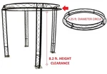 9.2 Ft Diameter Trade Show Exhibition Booth Trusses Dj Stage Metal Circle. Fixed Price $2289.99.