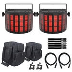 Chauvet Dj Minikintails Led Club Dance Effect Light Fixtures W Bags. Fixed Price $279.40.