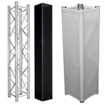 Global Truss SQ-4113 8.20FT/2.5M Square Box Segment W. White + Black Scrim Cover. Fixed Price $739.40.