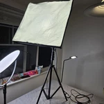 Westcott Basics Ulite Softbox Lighting Kit 20X20 With Tripod Stands 9-10FT. Fixed Price $50.00.