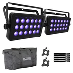 Chauvet Dj Led Shadow Ils Blacklight Panel Wash 2-PACK With Bag. Fixed Price $450.40.