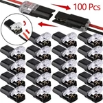 100PCS Double-wire Plug-in Connector, Cable Clamp With Locking Buckle, Awg 18-22. Fixed Price $14.19.