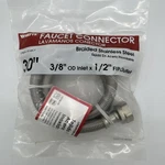 Watts 30 Steel-flex Faucet Connector, 1/2 Inch Fip 3/8 Od Braided New. Fixed Price $8.09.