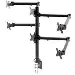 Vivo Steel Hex Monitor Desk Mount Adjustable Stand Six (6) Screens Up 32". Fixed Price $129.99.