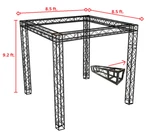 Trade Show Booth, Trusses Dj Stage 9FT 8.5FT Metal Box. Fixed Price $1999.99.