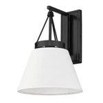 Golden Lighting 3189-WSC Blk-mws Penn Wall Sconce Transitional. Fixed Price $43.39.