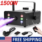 1500W Fog Rgb 3IN1 6 Led Dj Smoke Machine Stage Show Decor W/ Wireless Remote. Fixed Price $55.99.