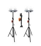(2) Dj Pro Lighting 10 Foot Crank Stand & Square Truss T-bar Adapter. Fixed Price $580.80.