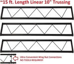 15 Ft. Length Linear Black Metal Lighting Trussing Extension 1.5" Tubing. Fixed Price $199.99.