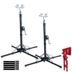 Prox XT-CRANK18FT-330 Stage Lighting Truss Stands Pair W T-adapter.... Fixed Price $2720.40.