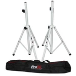 2 Speaker Stands Tripod Adjustable White With Carrying Bag. Fixed Price $119.99.