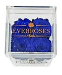 Galaxy Blue Rose Square Shaped Acrylic Box Real Long-lasting Preserved. Fixed Price $59.00.