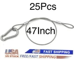 25 Stage Light Safety Cables 47 , Stainless Steel Security Cable.multi Use. Fixed Price $104.49.