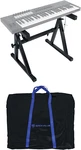 Rockville Z50 Z-style Pro Keyboard Stand+travel Bag-adjustable Height Width. Fixed Price $93.99.