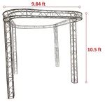 Trade Show Booth Trusses Dj Stage 10.5FT 9.8FT 11FT Box Aluminum. Fixed Price $2499.99.
