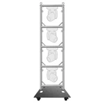 4 Global Truss Modular Lighting Quick Grid Sections + Baseplate W/ Wheels. Fixed Price $1217.40.