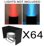 (64) Dj Wedding Venue Slimpar 38 56 Led Uplighting Covers. Fixed Price $1622.99.