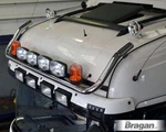 Roof Bar + Led Spots X4 Amber Lens Beacons X2 For American Kenworth W900 Truck. Fixed Price $1962.39.