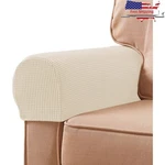 Sofa Armrest Covers Hook & Loop Tape Soft Stretch Fabric Machine Washable. Fixed Price $18.15.