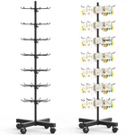 Retail Rotating Display Stand 7 Tier Rack W/ Hooks For Store Spinner Key Jewelry. Fixed Price $39.99.