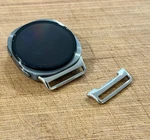 Connectors For Samsung Galaxy Watch 8 Band Set Silver Solid Bar Diy Strap. Fixed Price $15.99.
