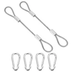 Inch Safety Cable Lock, 2 Pcs 304 Stainless Steel Security Wire Rope Clear. Fixed Price $17.97.