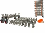 Cedarslink LK-CART29.2 Truss Dolly Kit Transport Accessory Locking Wheels. Fixed Price $309.99.