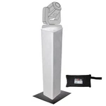 Global Truss 4.92FT F34 Square Segment W/ White Lycra Cover Sleeve + Base Plates. Fixed Price $709.40.