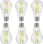 Satco S12430 - 12.5 Watt Led A19 Clear Bulbs 3000K 120 Volt (6 Pack). Fixed Price $29.70.