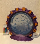 Halloween Led Lamp 3D Printed Rgb Light With Remote Spooky Haunted House Decor. Fixed Price $26.00.