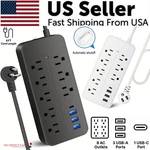 Power Strip Surge Protector 8 Ac Outlets 3 Usb Ports + Type 4 Ft Cable. Fixed Price $13.49.