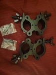 2 Sarknoah.black Aluminum Pro Swivel Dual Coupler Clamp.fits Tube 1100LB Loa. Fixed Price $55.57.