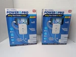 Lot Of 2 Bell + Howell Power Pro Outlet Extender 3 Usb PORTS,4 Ft Ext. Cord. Fixed Price $18.99.