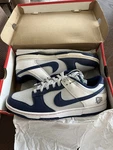 Nike Dunk Low Retro Emb Nba Nets 75TH Anniversary Grey Fog Blue Void White. Fixed Price $140.00.