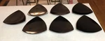 7 Elite Global Solutions Melamine Triangle Plates D11T Black 10 1/2. Fixed Price $49.66.