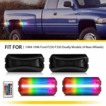 High Quality Rgb Led Side Marker Lights Fit Ford F250 F350 1984-1996 Smoked Lens. Fixed Price $38.94.
