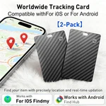 2-PACK Ios Android Gps Tracker Smart Card Dual-system Global Bluetooth Locator. Fixed Price $45.85.